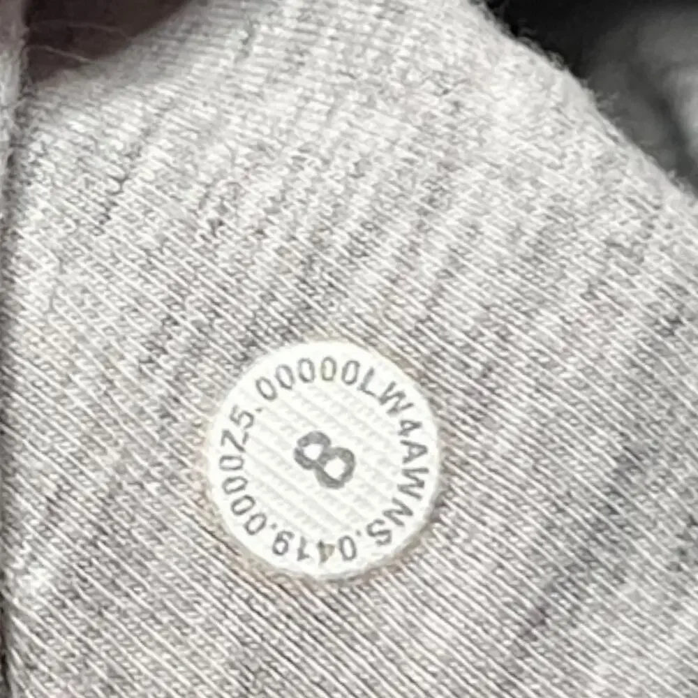 Lululemon Scuba Hoodie Light Cotton Fleece Heathered Core Ultra Light Grey 8 - Picture 3 of 3